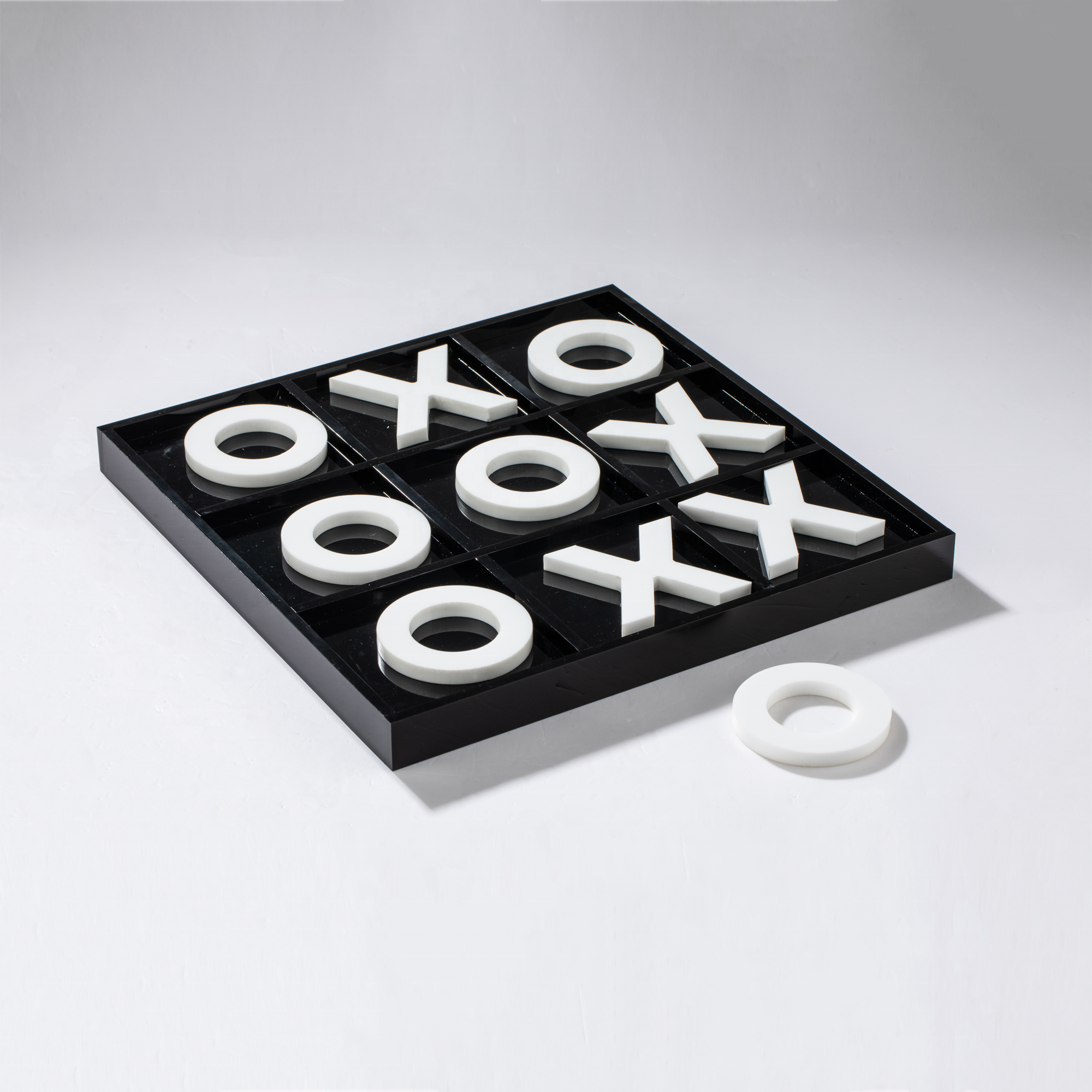 Набор шахмат Tic-Tac-Toe, пляжный Современный настольный домашний, африканский декор, акриловая игра Lucite XO, Tic Tac Toe