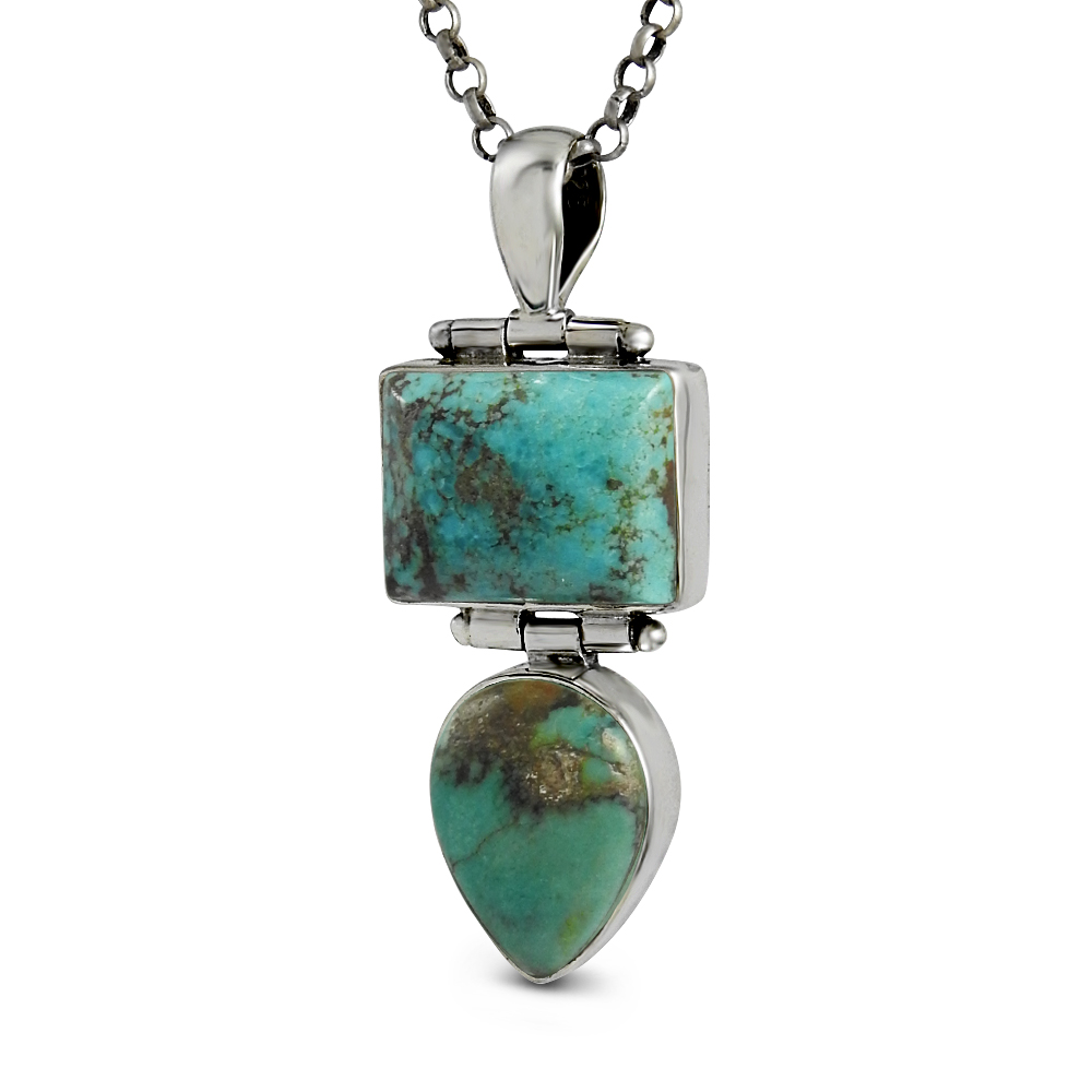 Turquoise gemstone handmade pendants 925 sterling silver jewelry wholesale price silver pendants suppliers