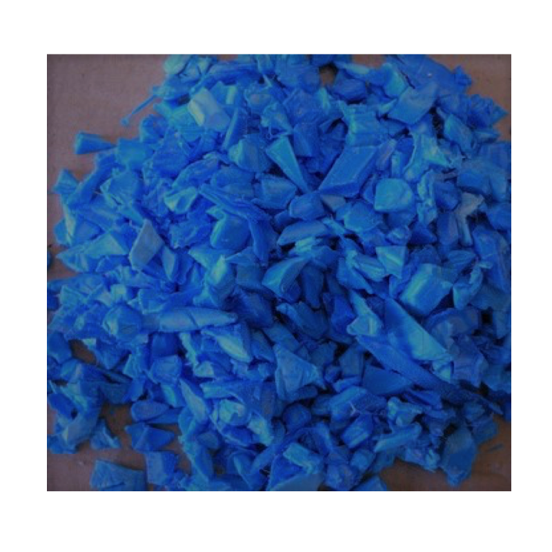 Заводская поставка HDPE барабанная переточка, HDPE Синие барабанные хлопья, HDPE барабанный лом