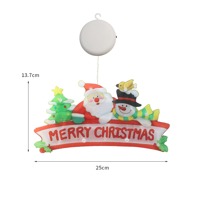 LED suction cup window hanging lights Christmas decoration for shop holiday decoration lights