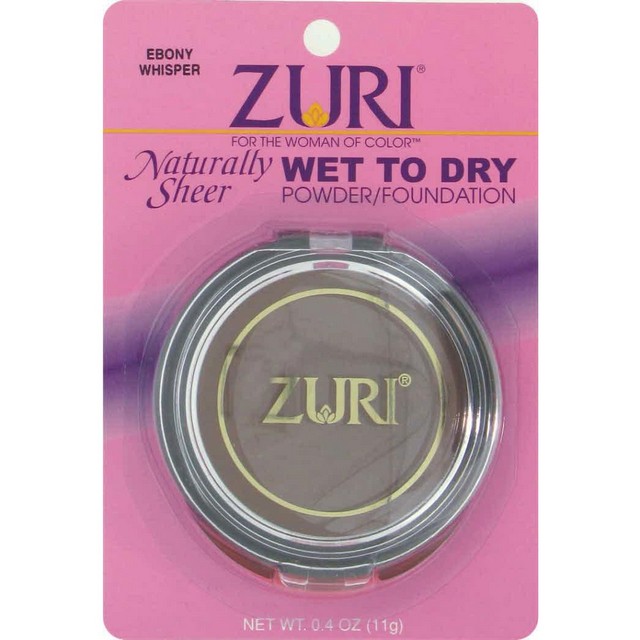 Zuri Naturally Sheer Wet To Dry Pressed Powder Ebony Whisper