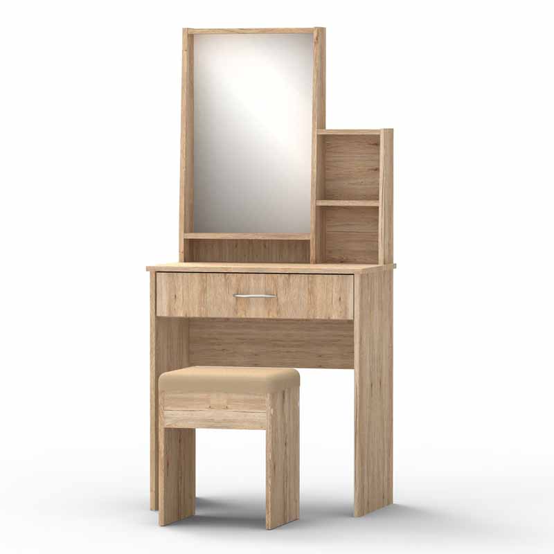 (1503) New Creative Product Modern Bedroom Dresser With Mirror New Style Modern Dressing Table and Stool Set Made in Malaysia