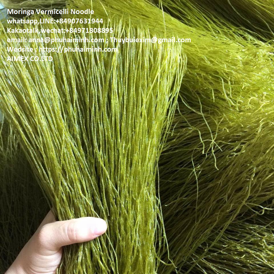 Moringa vermicelli лапша, moringa паста, вьетнамское происхождение, горячий продукт 2020