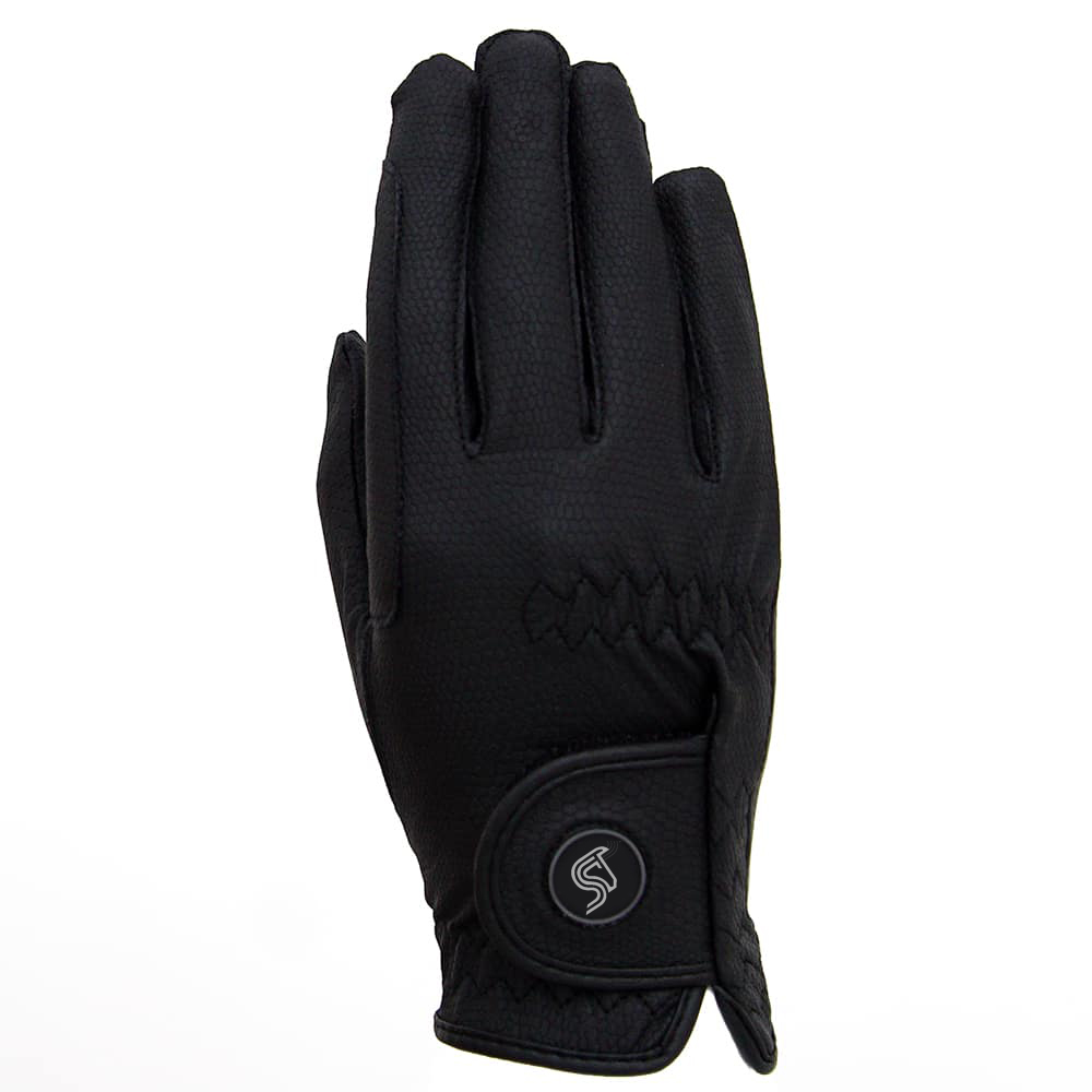 horse riding black sareeno gloves