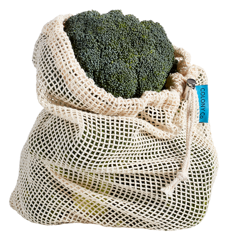 Сетчатая продуктовая сумка из 100% хлопка