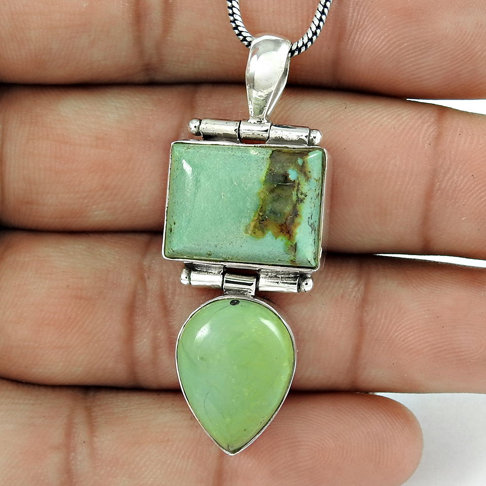 Sky blue turquoise pendant handmade silver jewellery suppliers 925 sterling silver wedding & fashionable pendants