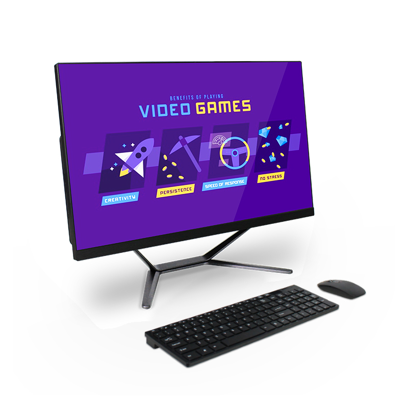 Игровой стоящий сенсорный экран все в одном ПК FHD дисплей 21,5 Дюймов I3 I5 I7 дополнительный настольный компьютер ПК
