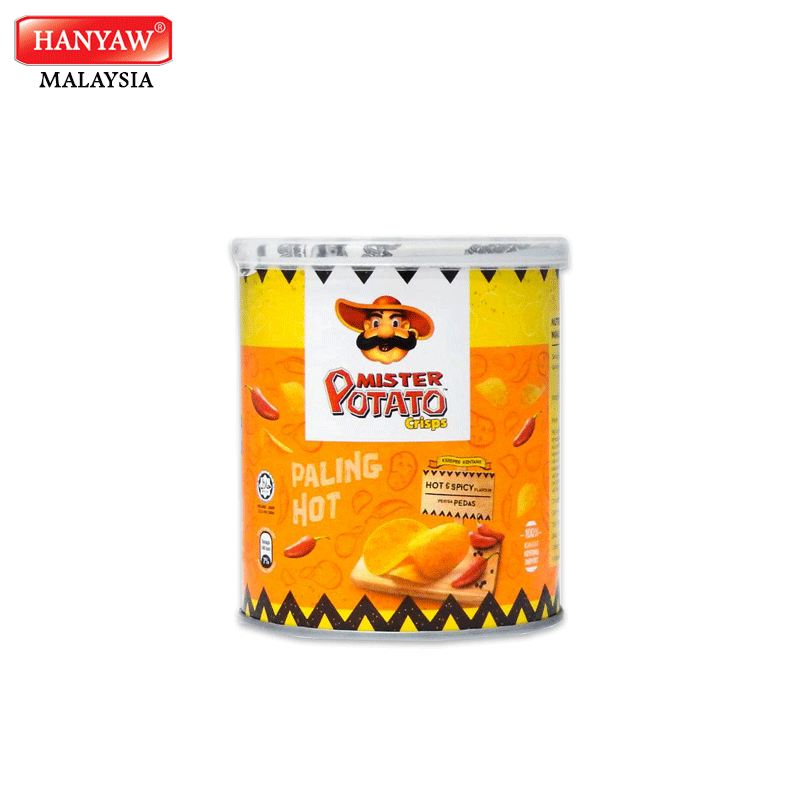 [Malaysia] Fast Shipping + Halal Certified Mister Potato Crisps Hot & Spicy Chips ( 12 Tins x 45g / Ctn)