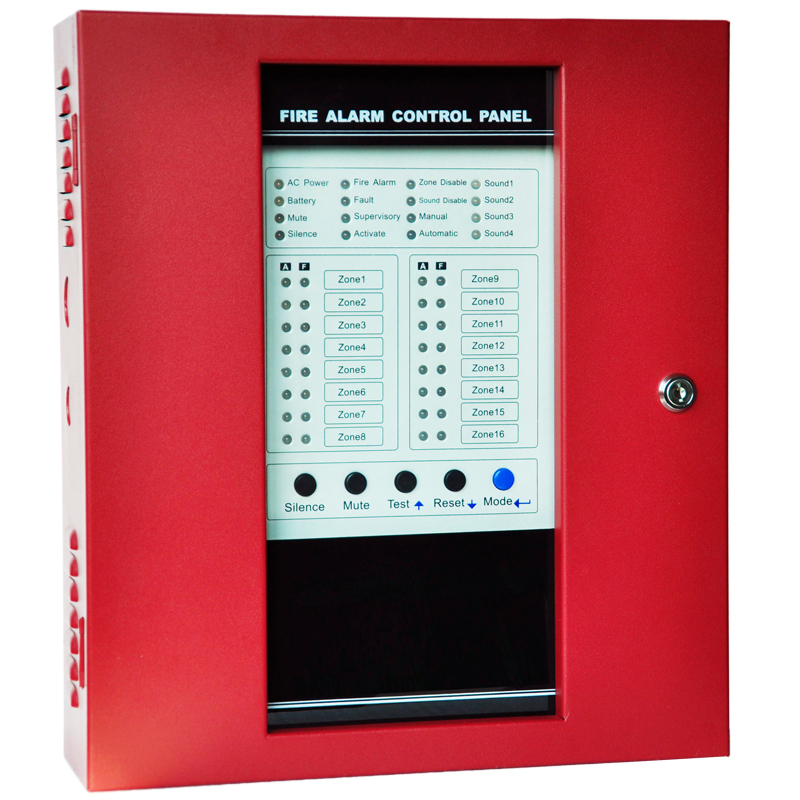 16 Zones Addressable Fire Alarm Control panel,RS485 communication smart Conventional fire alarm system