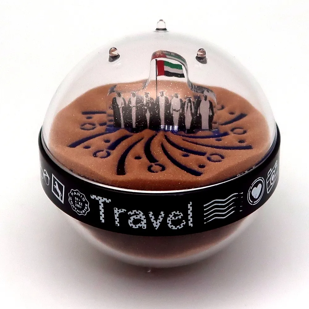Acrylic sand paperweight as Arabic souvenirs gift
