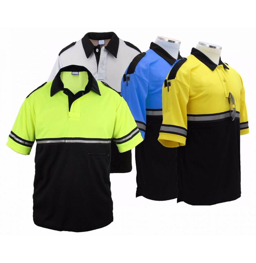 OEM CUSTOM LOGO 100% ORGANIC COTTON SECURITY UNIFORM SHIRT SECURITY WEAR