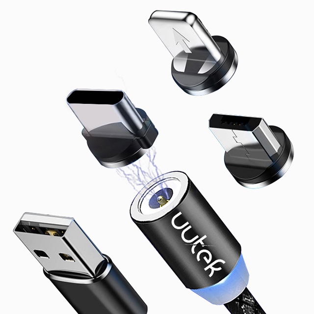 Магнитный Usb-кабель UUTEK UC001, 3 в 1, для смартфонов