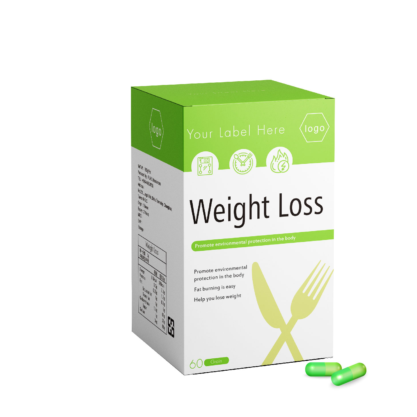 capsule burn THE FAT ACCUMULATION SITE CALORIES