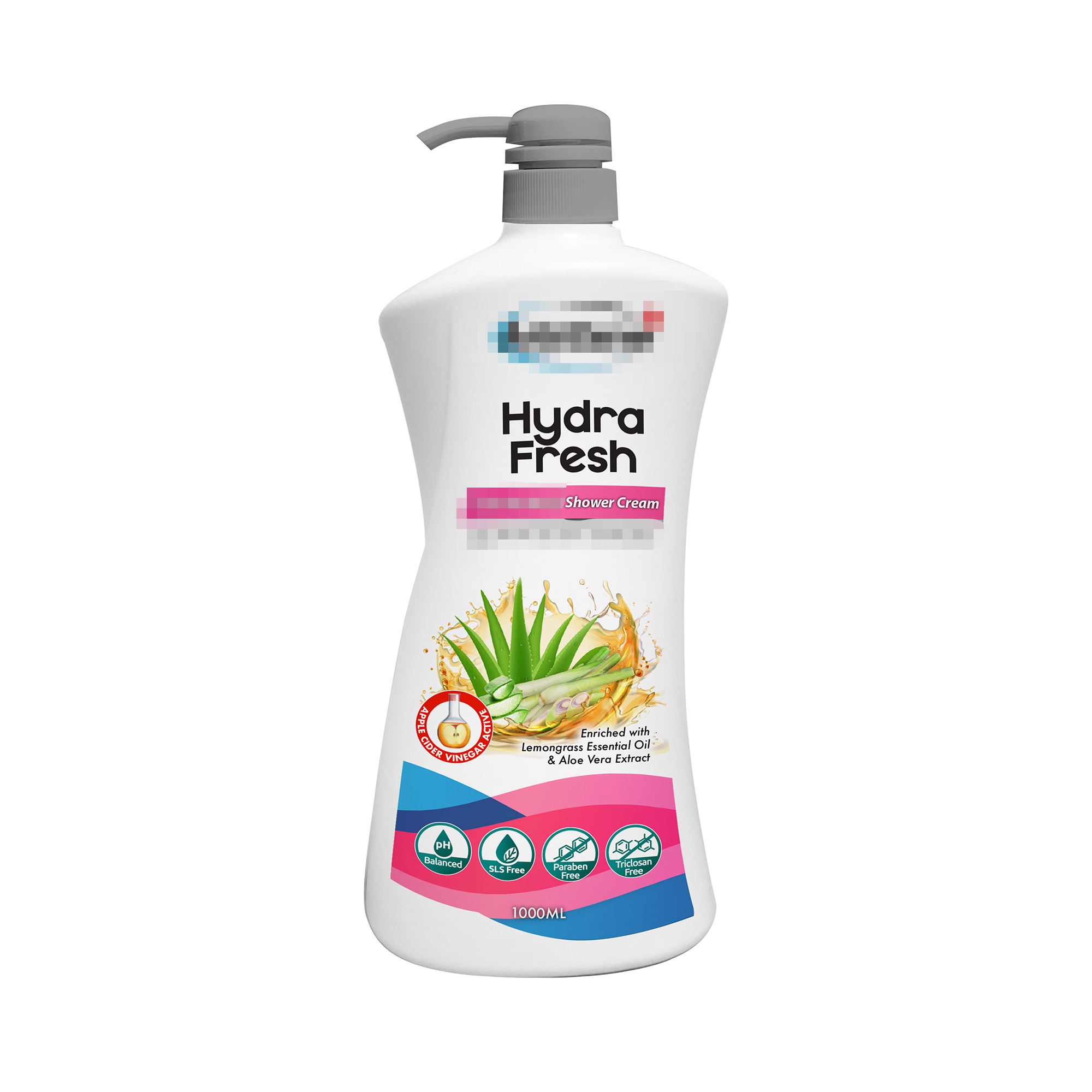 Malaysia OEM Hydra Fresh Shower Cream 1 Liter Rich Foaming for Strengthening Skin Barriers