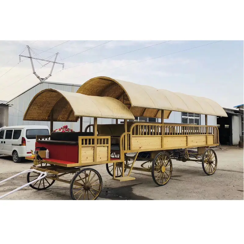 Custom desgin horse carriage American style food chuck wagon manufacturer
