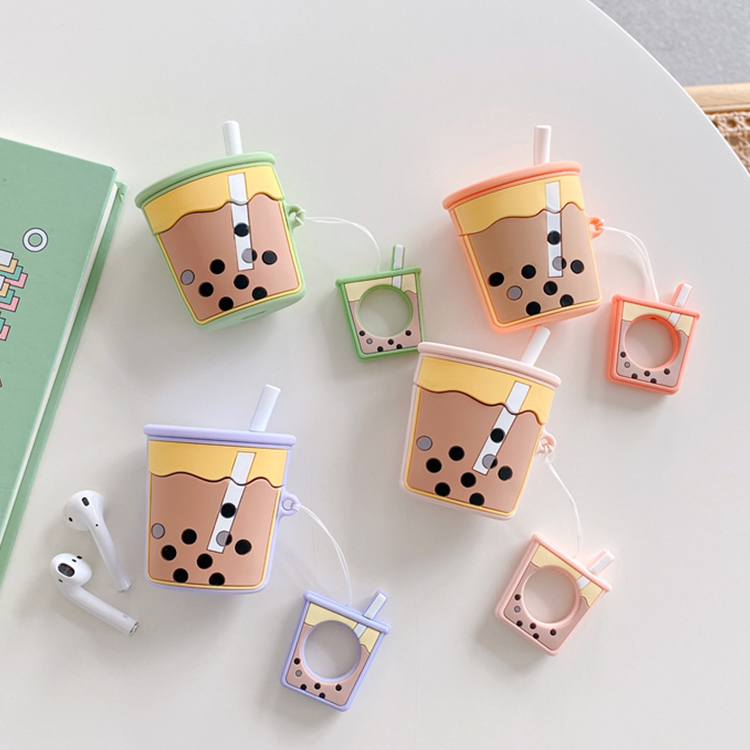 Молока чай Airpods чехол для Airpod чехол пузырьковый чай для Airpods чехол Брелок