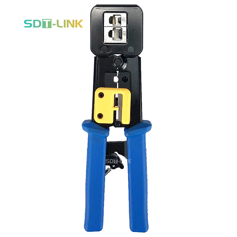 Многофункциональный инструмент для обжима Rj45 RJ45, заводской производитель, лучший проходной инструмент для легкого обжима Cat5e Cat6 Rj45