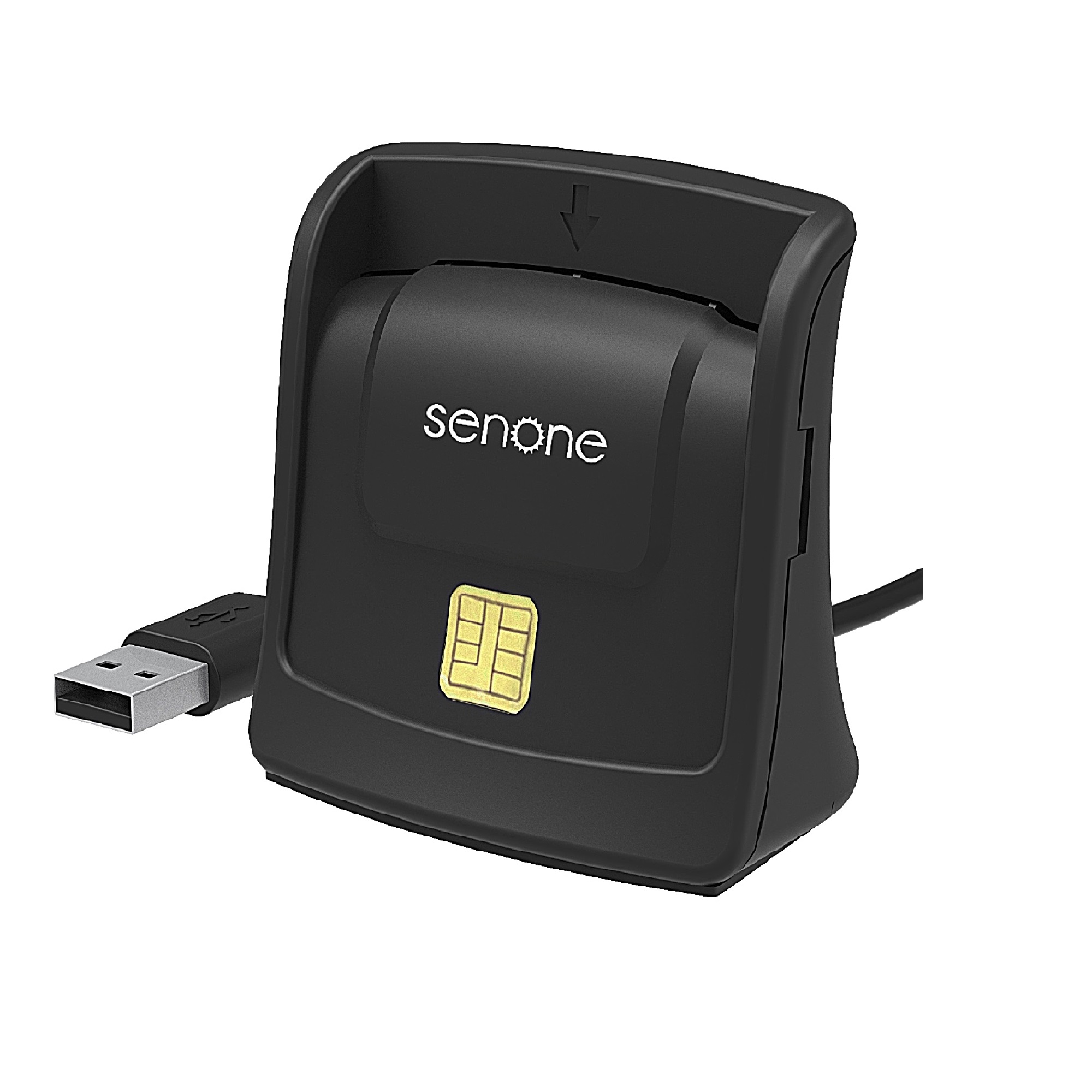 Устройство для чтения смарт-карт SENONE EMV USB, устройство для чтения SIM/SD/кредитных карт/ID/ATM/IC карт, совместимо с Windows, Mac OS и Linux
