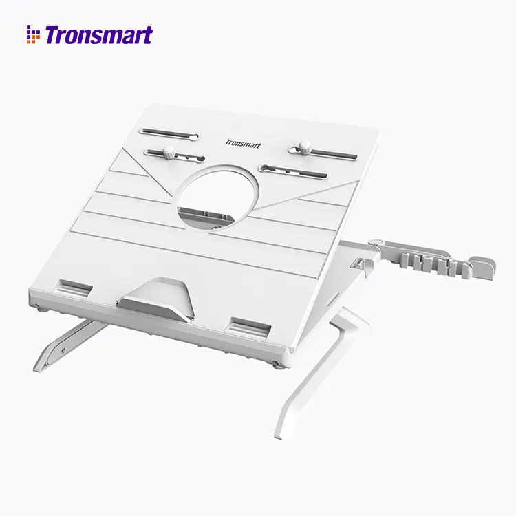 Портативная Складная регулируемая подставка для ноутбука Tronsmart D07, многофункциональная Высококачественная легкая С нескользящими резиновыми прокладками, белая