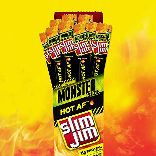 Снэк-палочка для мяса Slim Jim Monster со вкусом горячего AF 1,94 унции Палка (18 шт.)