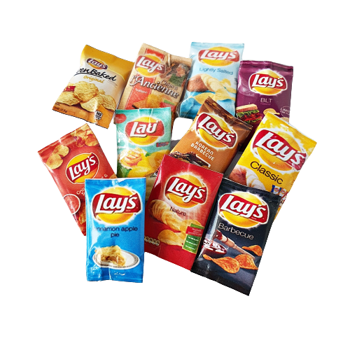 Миниатюрные миниатюры для кукольного домика, миниатюрные пакеты для закусок, картофельных чипсов высокого качества