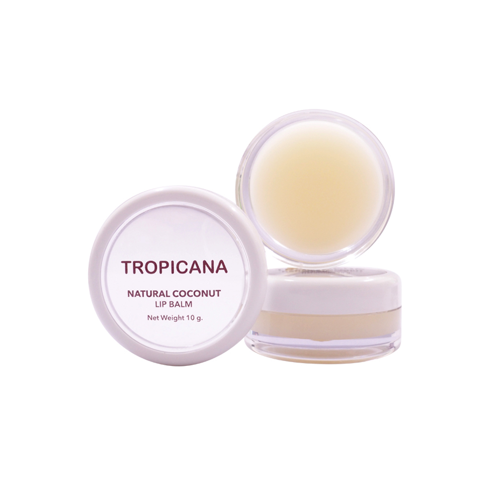 Tropicana натуральные кокосовые бальзам для губ-кокосовое наслаждение бутылка 10g