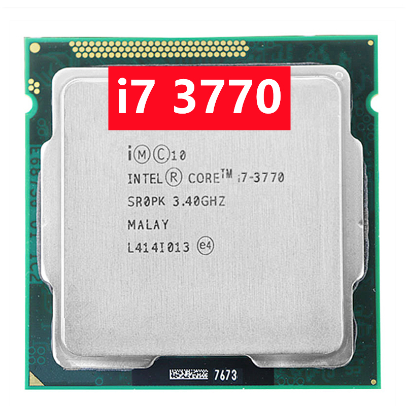 Оригинальная б/у i7 3770 LGA 1155 четырехъядерный процессор 3,4 ггц процессор для настольных пк разъем LGA 1155 i7-3770