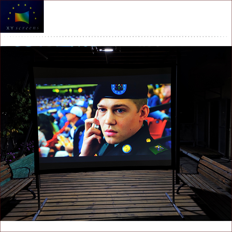 100 дюймов xyscreens 4K гибкий белый наружный кино портативный быстрый складной экран с кейс FF1-WF1