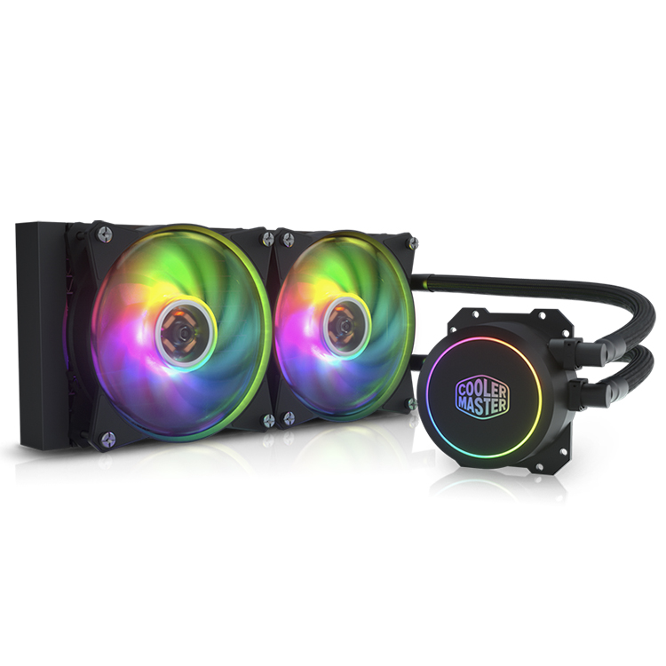 CoolerMaster CPU жидкостные охладители B240 ARGB 240 мм MASTERLIQUID RGB EDITION с rgb-контроллером