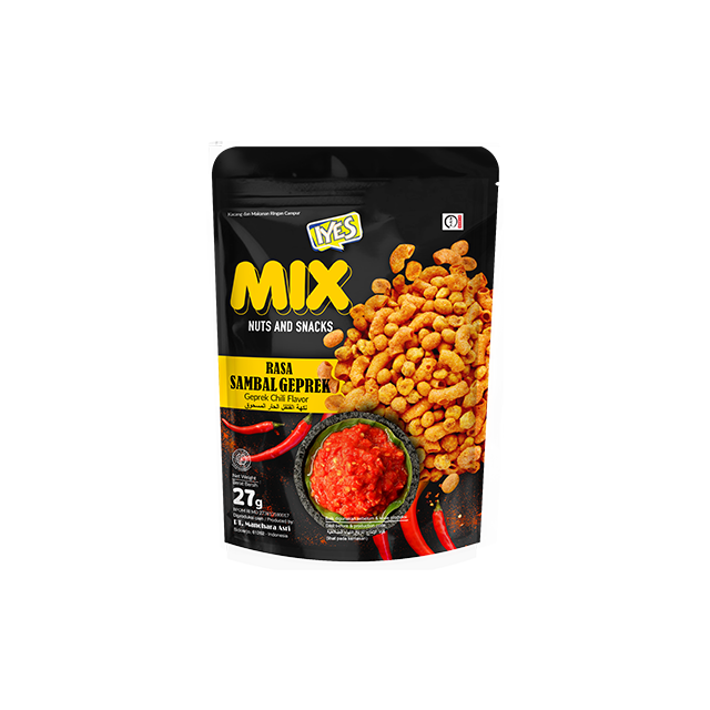 Высококачественные смешанные орехи, закуска Iyes Mix Nut 27 г, индонезийский аромат Geprek Чили