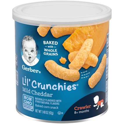 Gerber Lil' Хрустящие мягкие чеддары, 1,48 унции