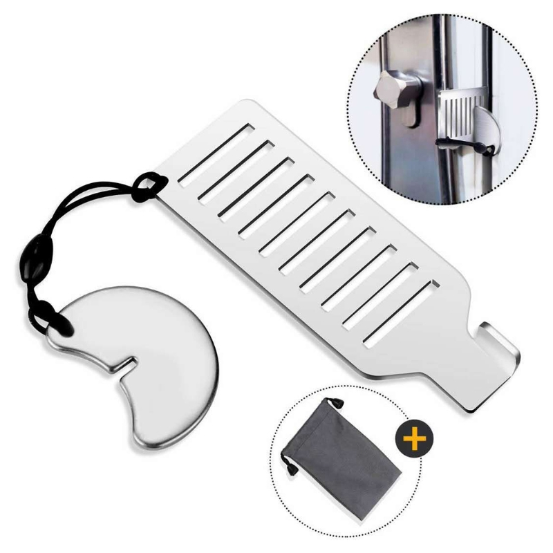 Bolt anti-theft button door stopper tiger girl hotel hotel home anti-theft travel anti-wolf no punching portable door lock