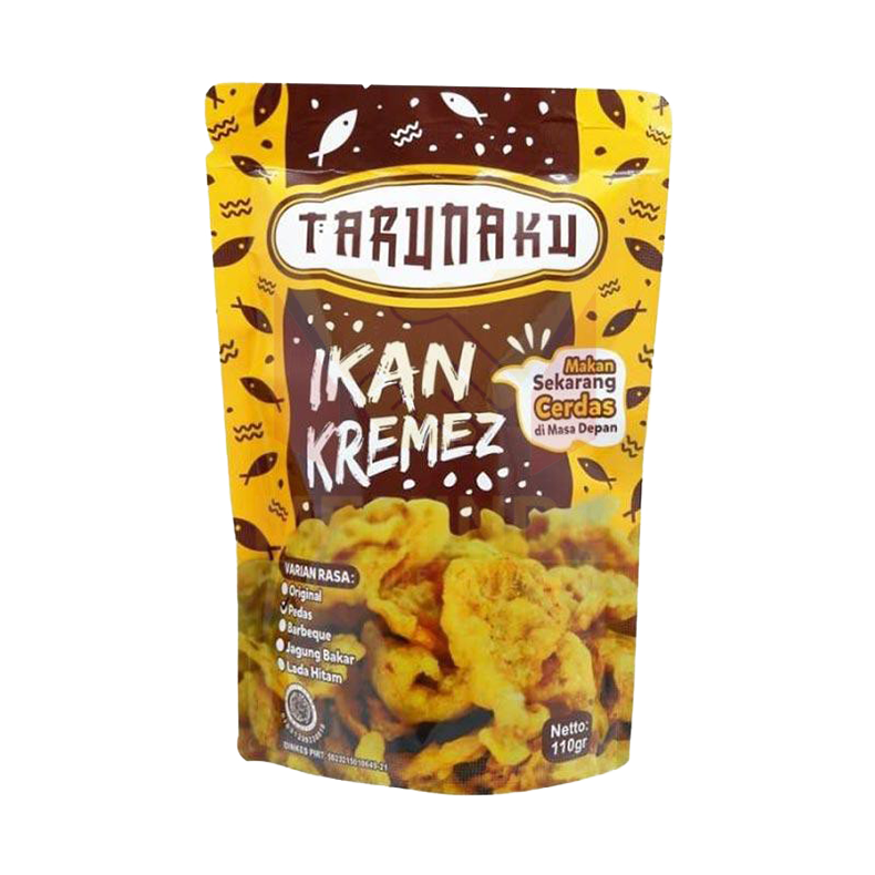 Halal Snacks Fish Chips Tarunaku Indonesia Grain OEM Wholesales Ready Manufacturer Hot Selling