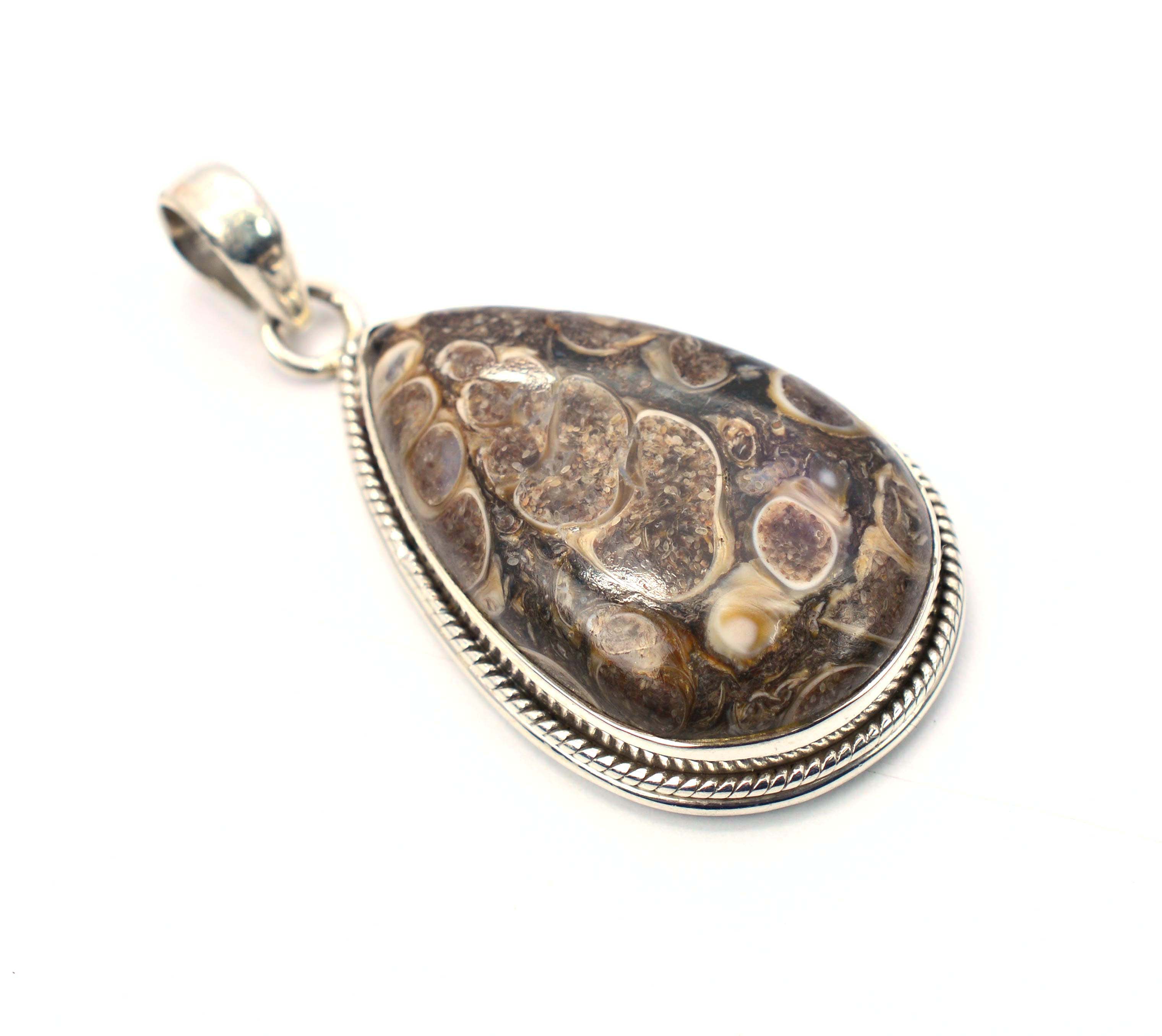 Mind Blowing Turtella Jasper 925 Sterling Silver Gemstone pendant