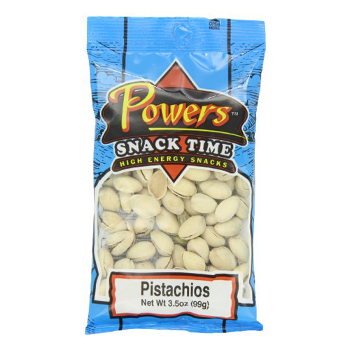 Натуральные фисташки Powers, 3,5 унций (6 шт. в упаковке)