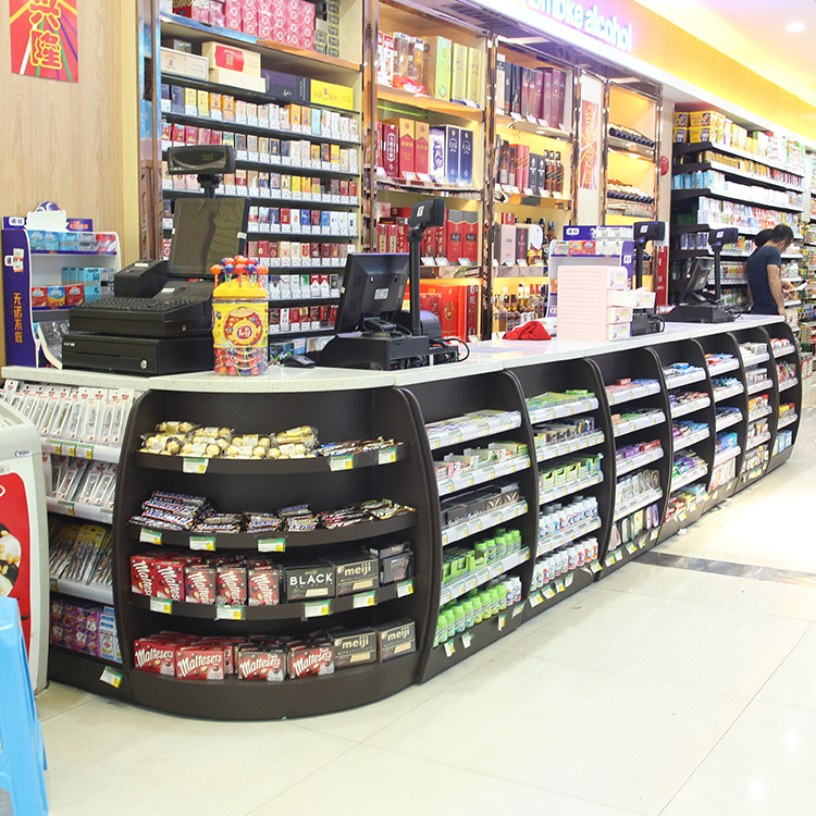 Multi-scenario applicable products New type retail marble cashier counter mobile shop counter modern shop retail checkout
