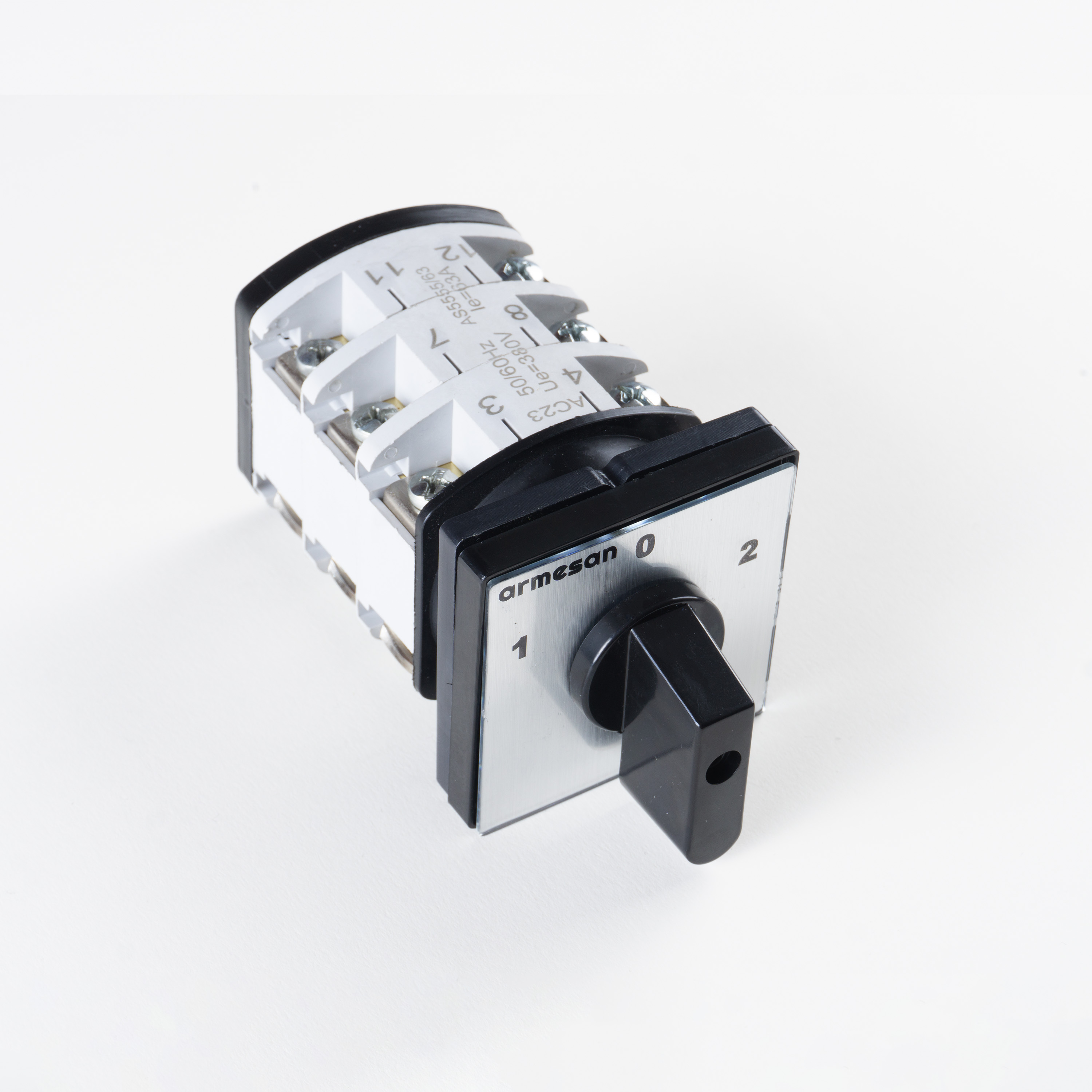 Measuring Switch 3 Phase 1-3 Pole 1-4-7 Position Changeover Switch 10A - 25A