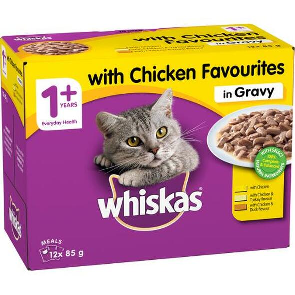 Чехлы Whiskas 1 + для кошек, 100 г, 40 МП