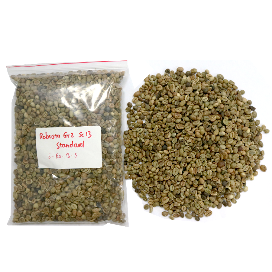 Небольшой заказ, акцентированный, Robusta, зеленый кофейный зерен, класс 2, экран 13, самая дешевая цена, мешок кофейных зерен