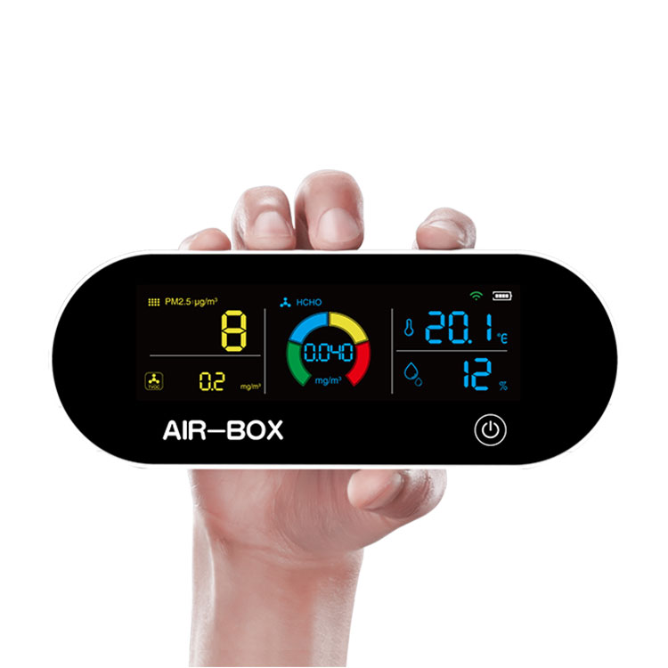 Интеллектуальный ЖК-монитор качества воздуха для дома Smog CO2 HCHO TVOC температура и влажность монитор качества воздуха