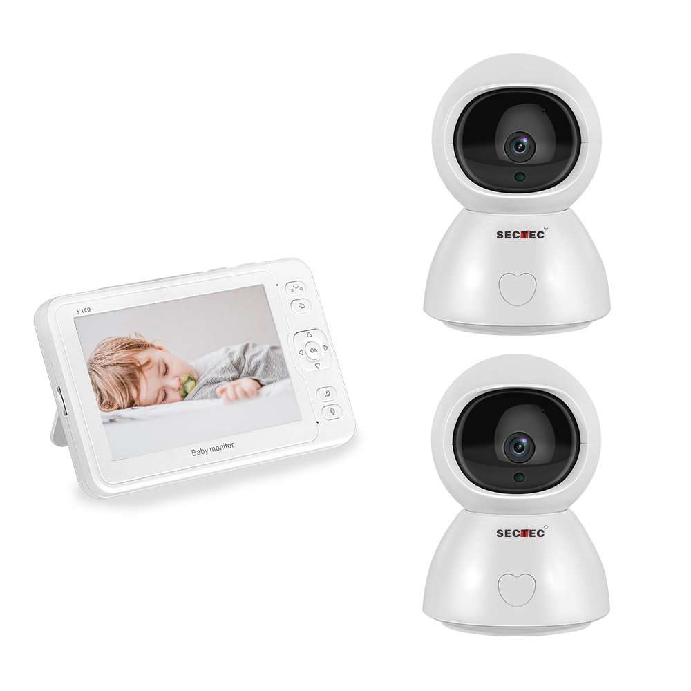 Sectec 2021 новый стиль радионяня камера беспроводная 1080P Full HD Умная Система видеонаблюдения Wi-Fi ночное видение комплект Радионяни