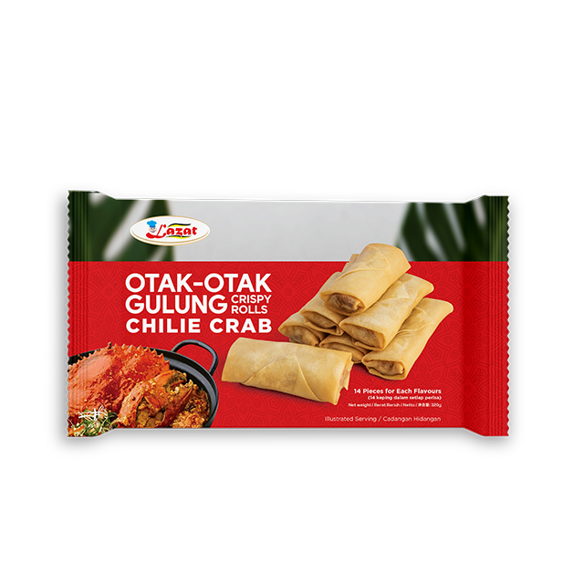 Готов к приготовлению, Малайзия, Otak- otak Gulung-хрустящие рулоны-детский Краб 12 (275 г X 24 кв. М)