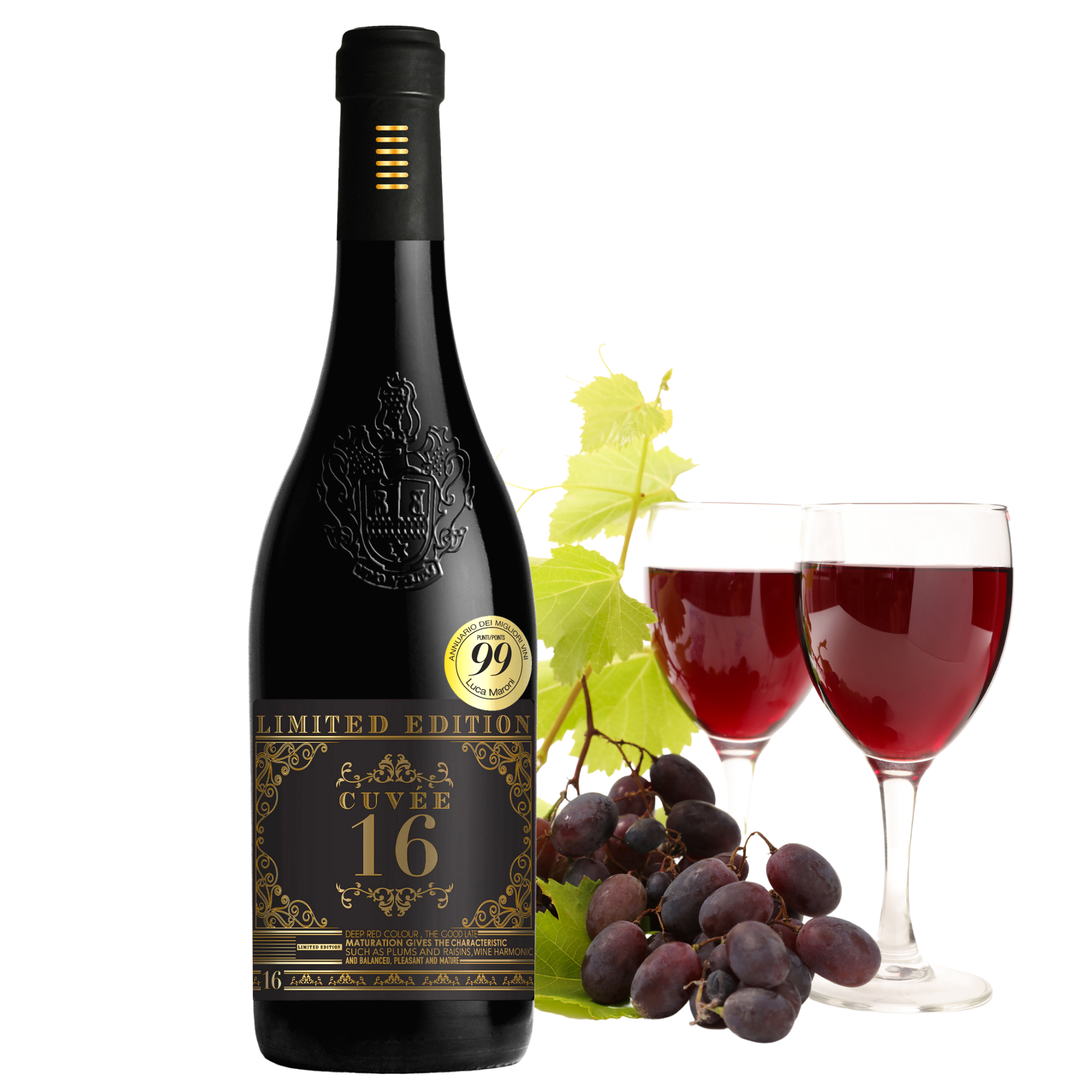 Винные бутылки из красного вина в итальянском стиле Cuvee 16 ограниченный выпуск-99 баллов-продажа винных бутылок из красного вина-Прямая поставка