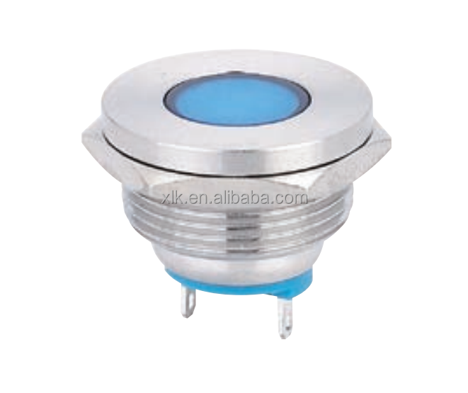 6mm Flat Bicycle High bright Dot Led Red 12V Indicator Signal Pilot Light Lamp