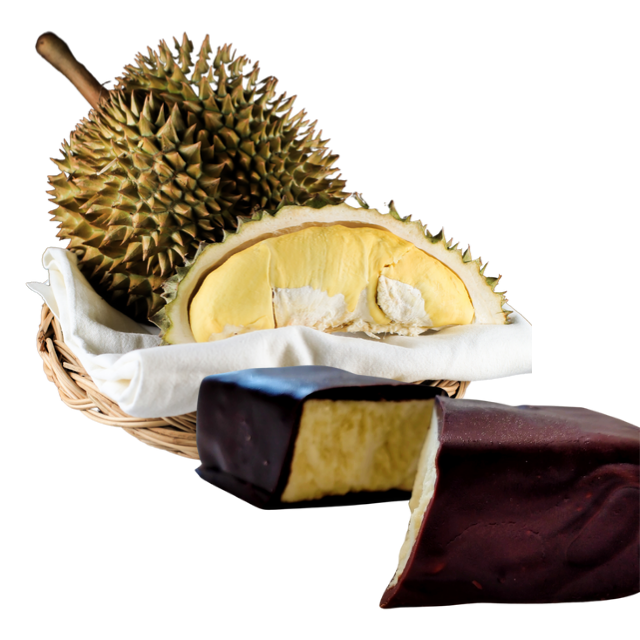 Подарочная коробка для фруктовых закусок, конфет, шоколадное покрытие Durian, премиум подарочный продукт, шоколадные батонки от поставщика из Таиланда