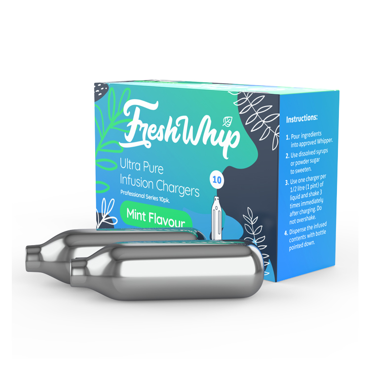 Best Seller of Freshwhip Mint /Menthol Flavored Carbon Steel Whipped Cream Chargers