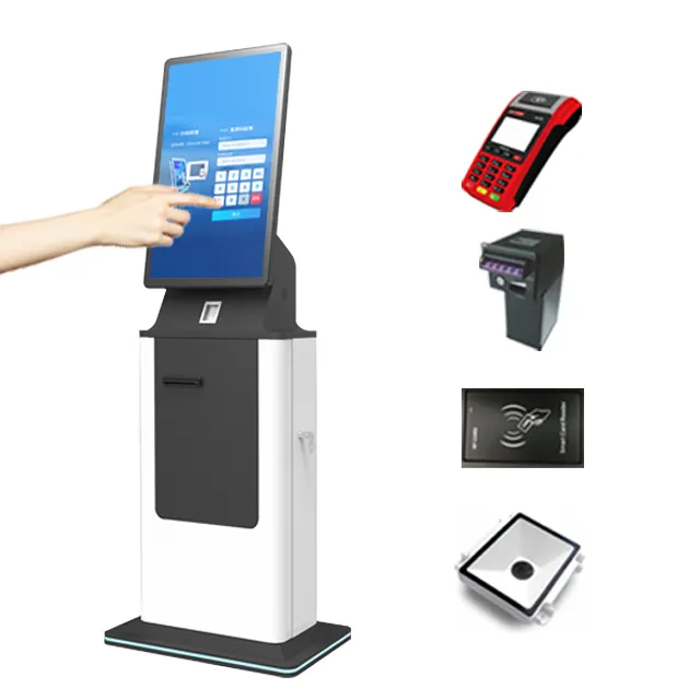 27 inch  nice price queues payment kiosk android cash register parking ticket machine cash pay machine kiosk