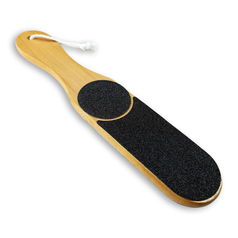 Hot sale design foot file and callus remover gold handle for nail salon black foot file