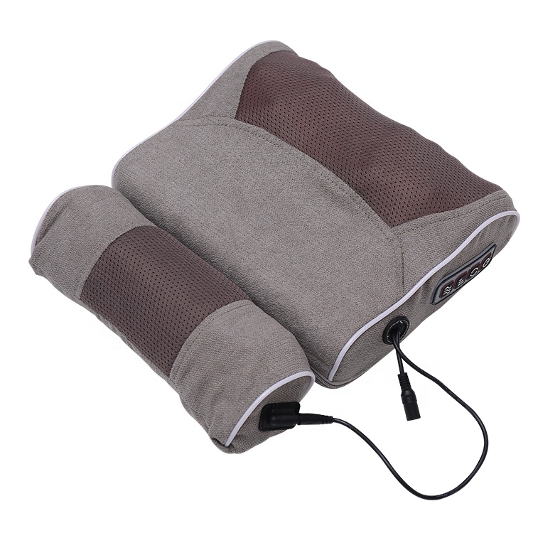 2021 factory direct New Design electric kneading press massage cushion neck shoulder back shiatsu 3D massage pillow with heat