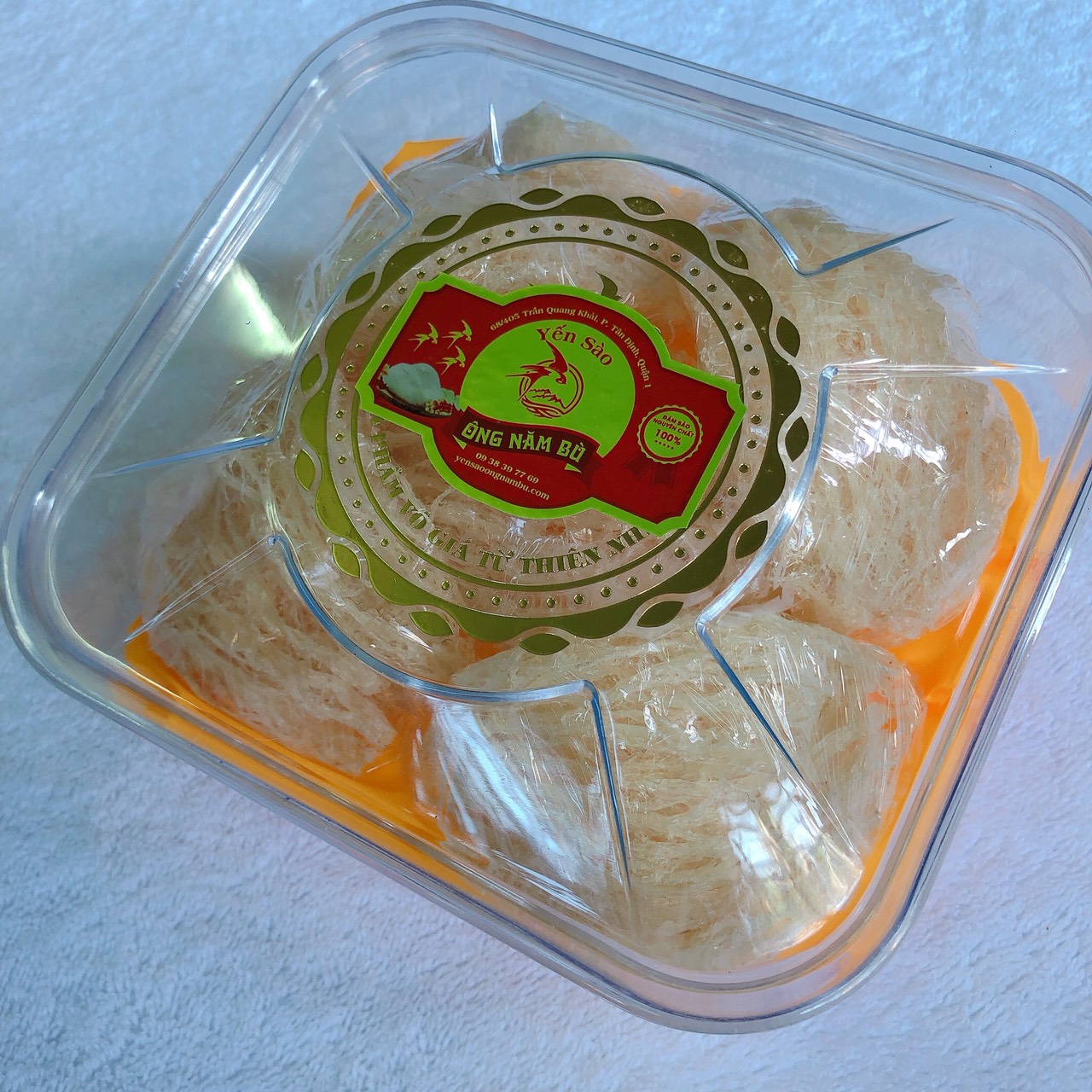 Highly Recommended Premium Clean Natural Bird Nests Come with Plastic Box of 100gr